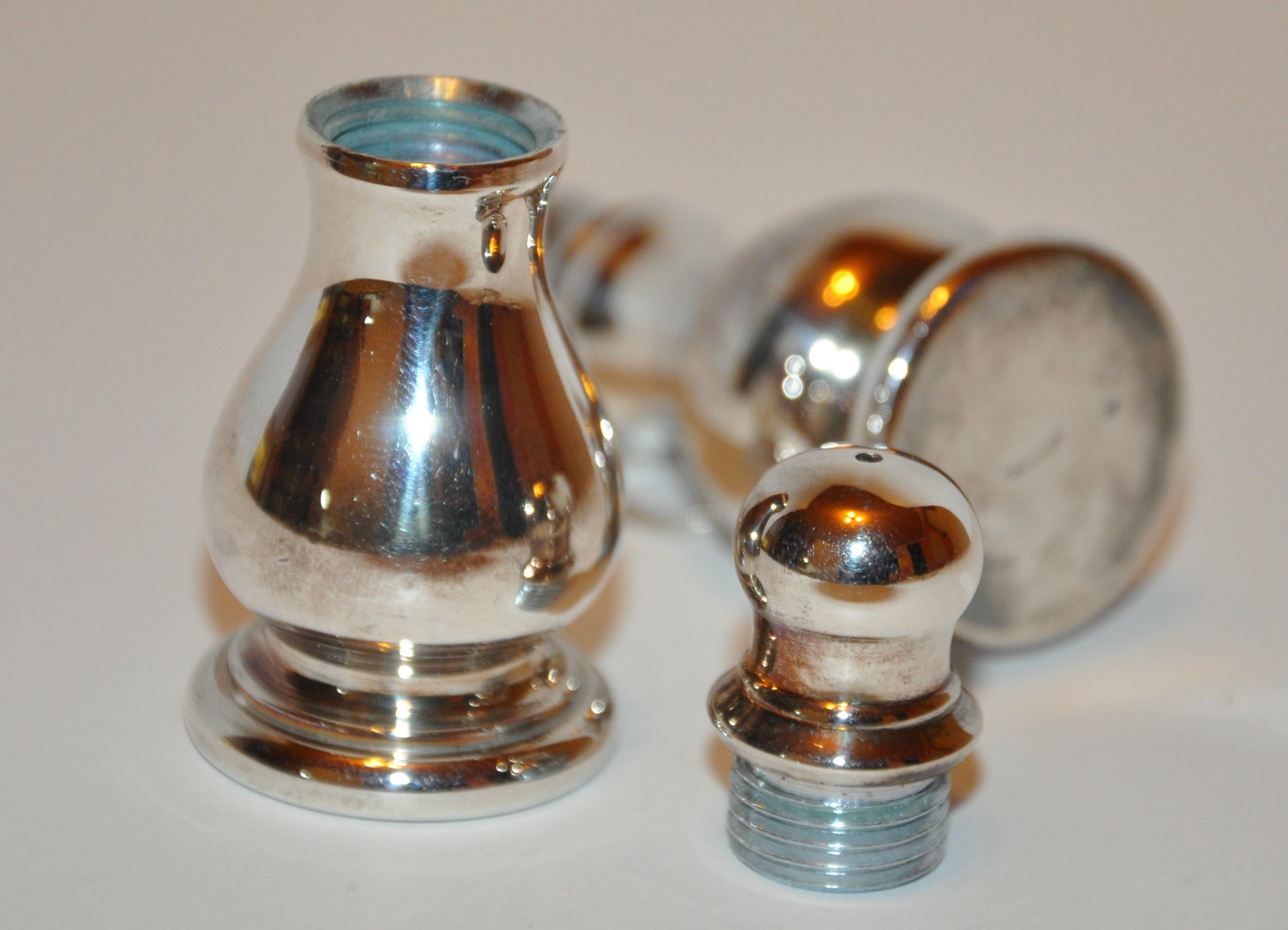 sterling silver salt and pepper shakers