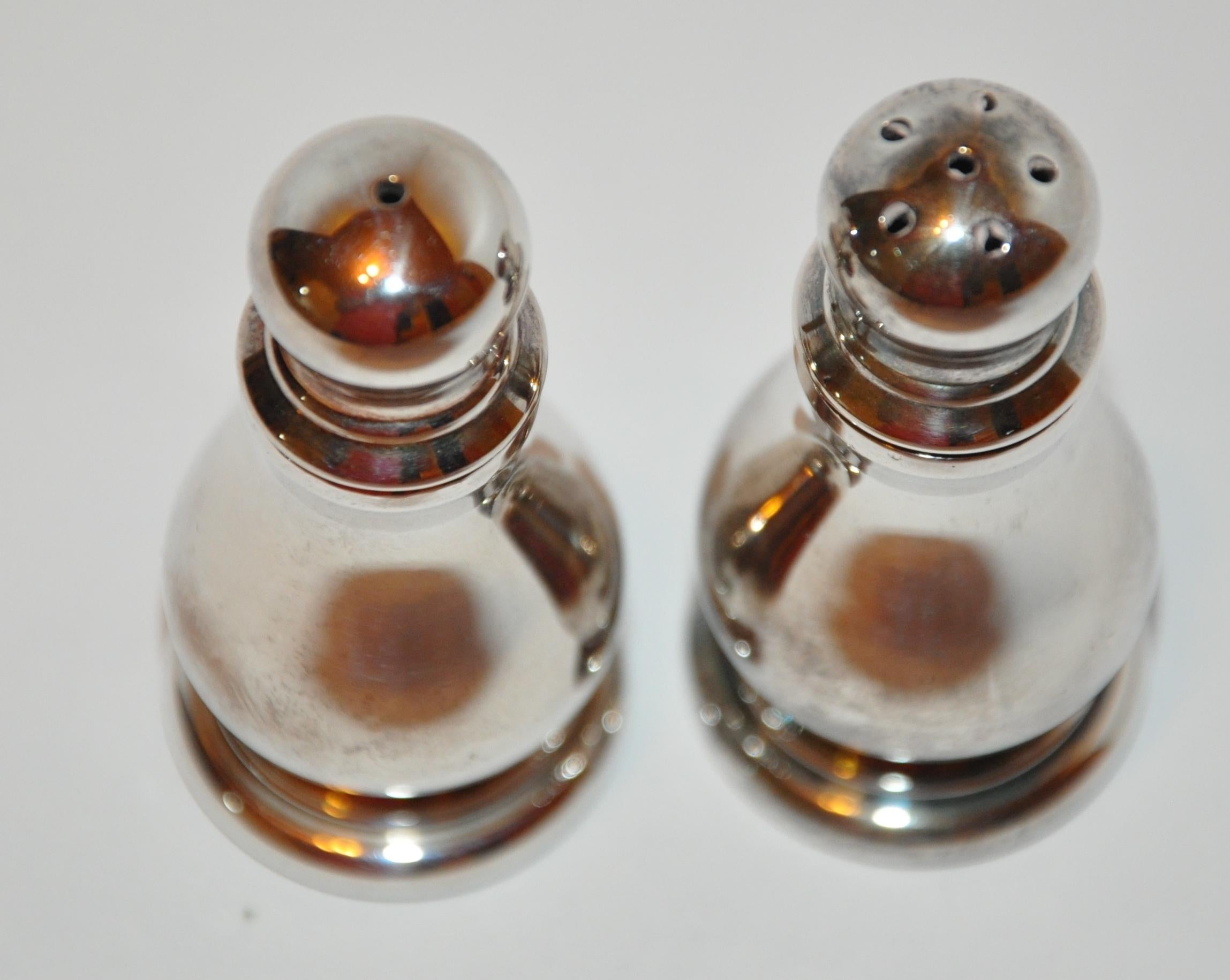 sterling salt and pepper shakers