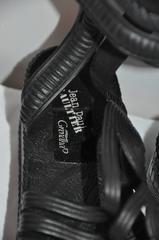 Jean Paul Gaultier Schwarze Gladiatorensandalen