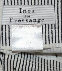 Ines de la Fressange Black & White Sailor-Style Trousers