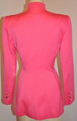 Claude Montana Bold Fuchsia Form-Fitting Zipper-Front Jacket