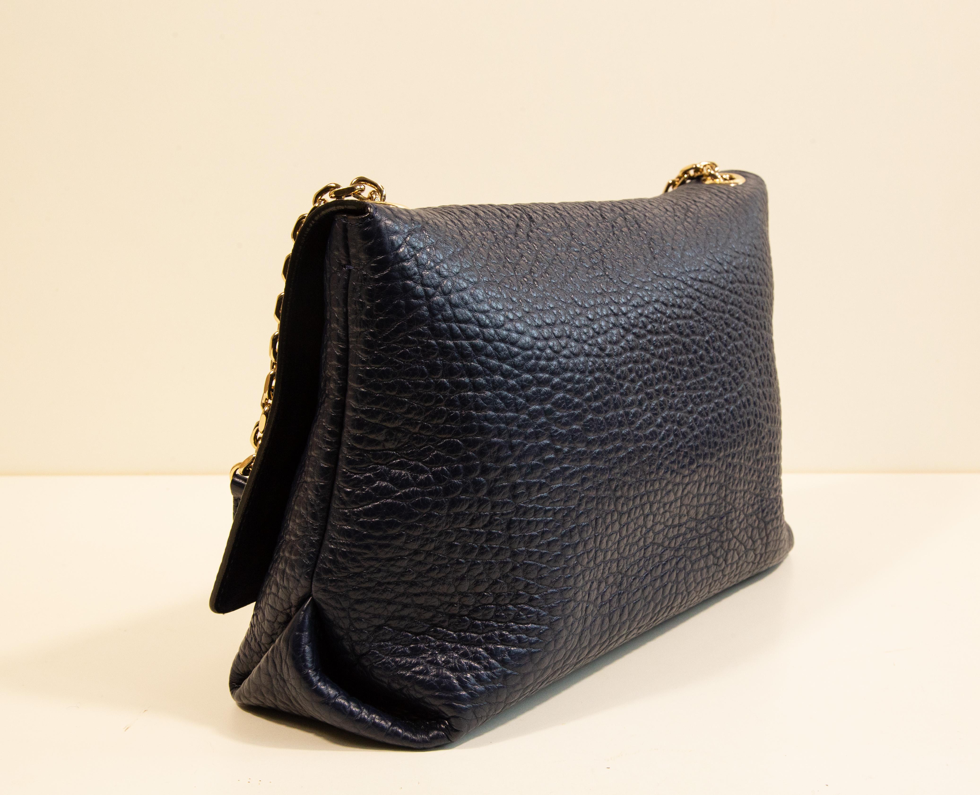 2000s Burberry Navy Blue Shoulder Bag en vente 1
