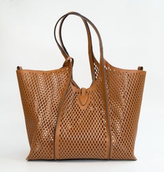 2000s Tod's Brown Leather Timeless Medium Tote Shopper