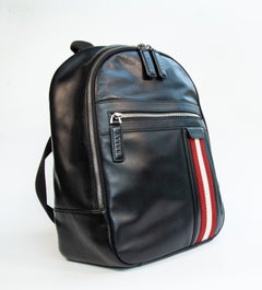 2000s Bally Black Leather Backpack