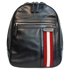 2000s Bally Black Leather Backpack