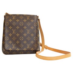 Borsa a tracolla Louis Vuitton Monogram Musette Salsa marrone degli anni 2000