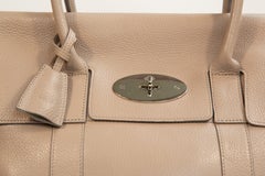 Borsa Mulberry Bayswater in pelle beige con manico superiore degli anni 2000