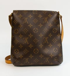 2005 Louis Vuitton Brown Musette Salsa PM Monogram Crossbody Messenger Bag