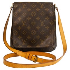 2005 Louis Vuitton Brown Musette Salsa PM Monogram Crossbody Messenger Bag