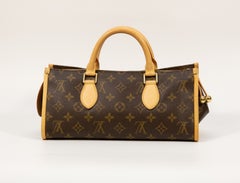 Louis Vuitton Year 2007 Popincourt Brown Monogram Canvas Top Handle Bag