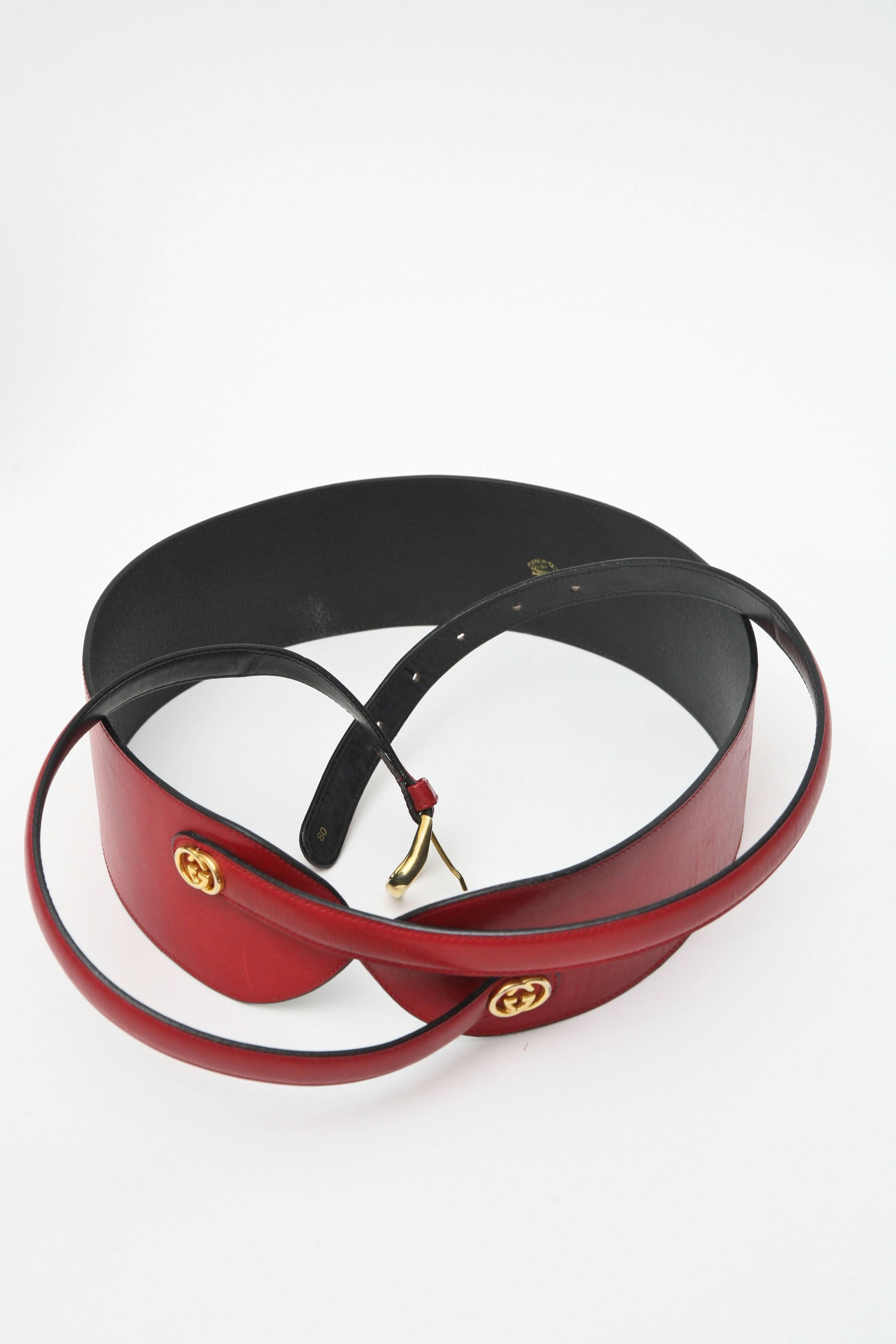 red waist belt