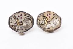 Sterling Silver Custom Watch Part Cufflinks