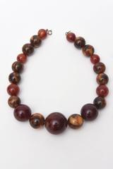 Art Deco Bakelite Graduated Beaded Collar Necklace / SATURDAY SALE