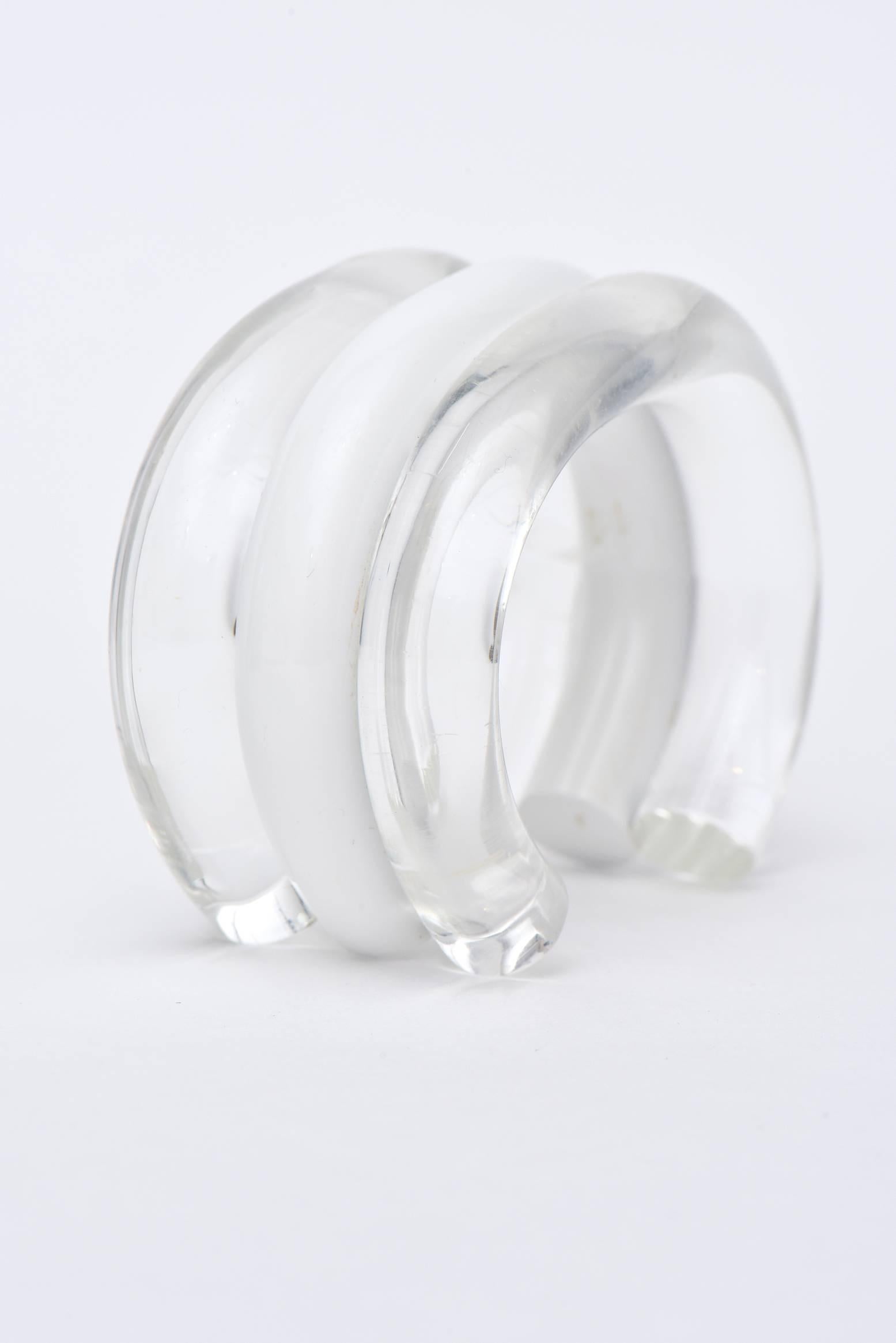 lucite cuff bracelet