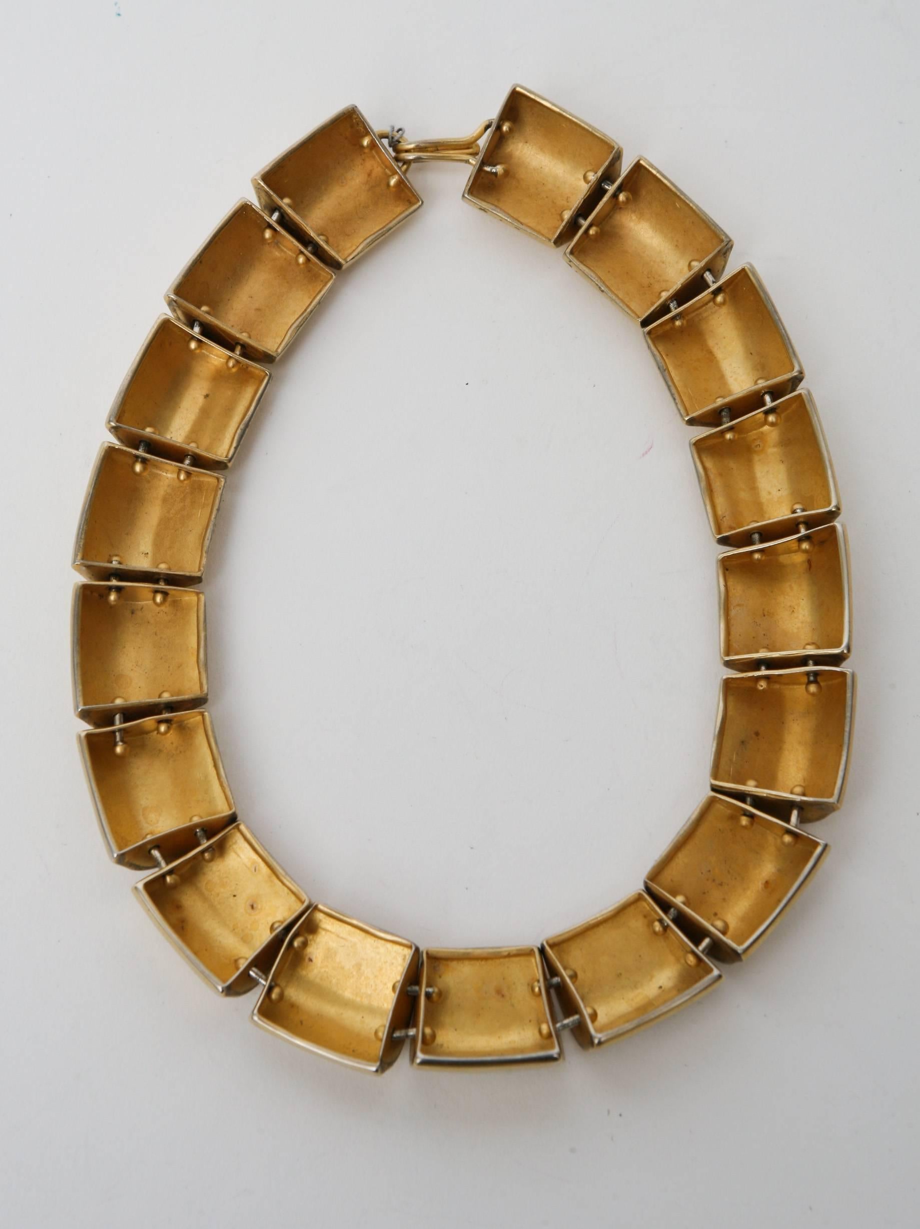 Modern  Robert Lee Morris Collar Sculptural Necklace Vintage