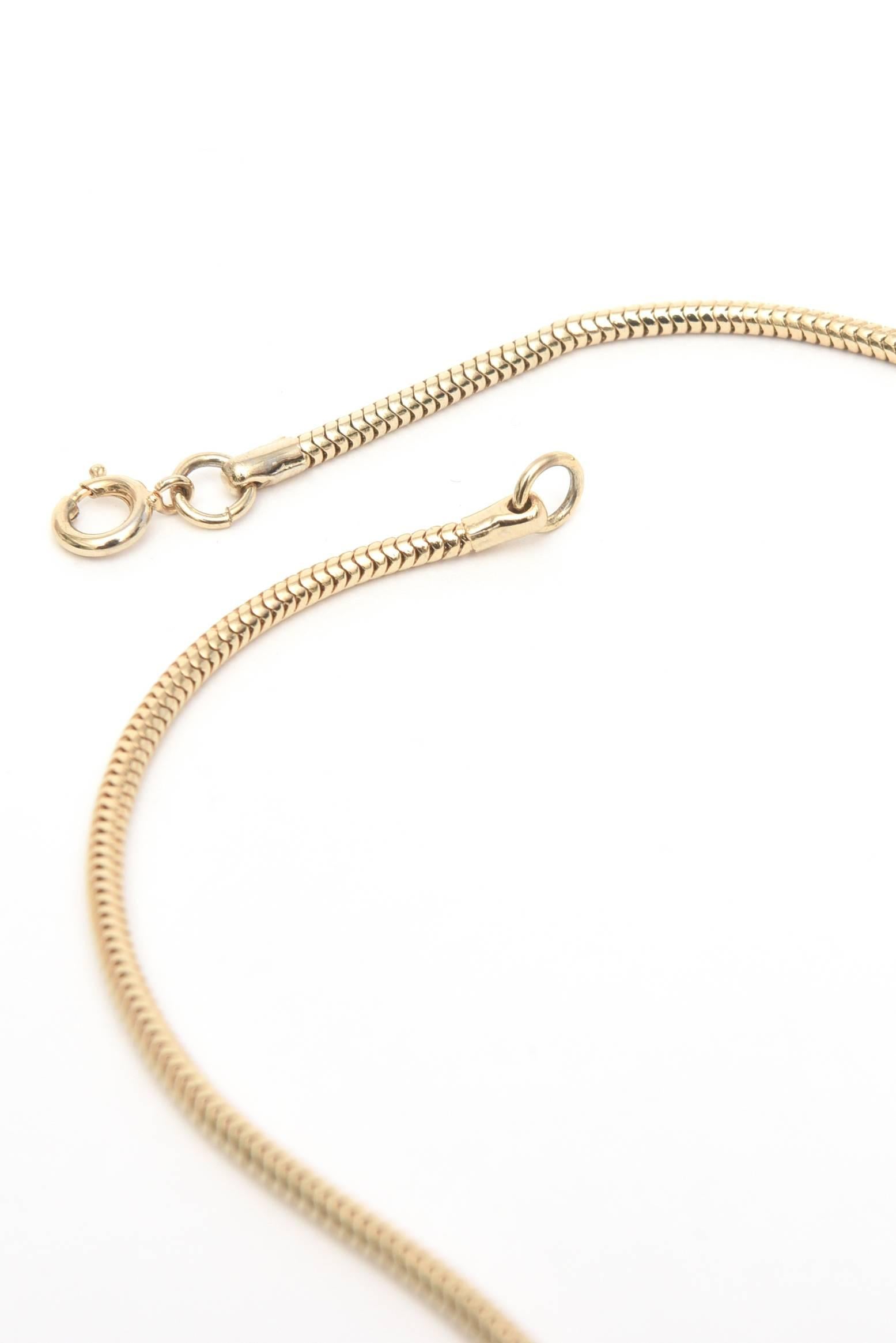 Women's  Boucher Gold Plated Modernist Sculptural Pendant Necklace Vintage For Sale
