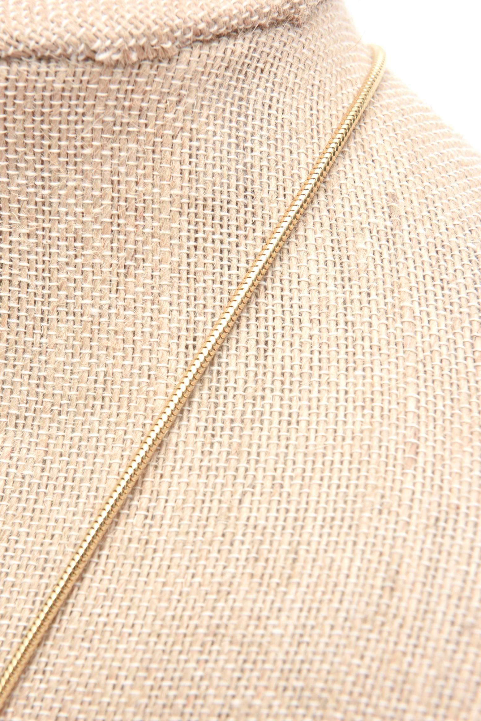Boucher Gold Plated Modernist Sculptural Pendant Necklace Vintage For Sale 4