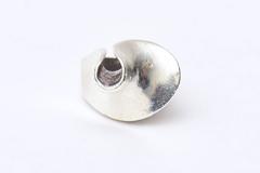 Sterling Silver Vintage Sculptural Modernist Ring Hallmarked