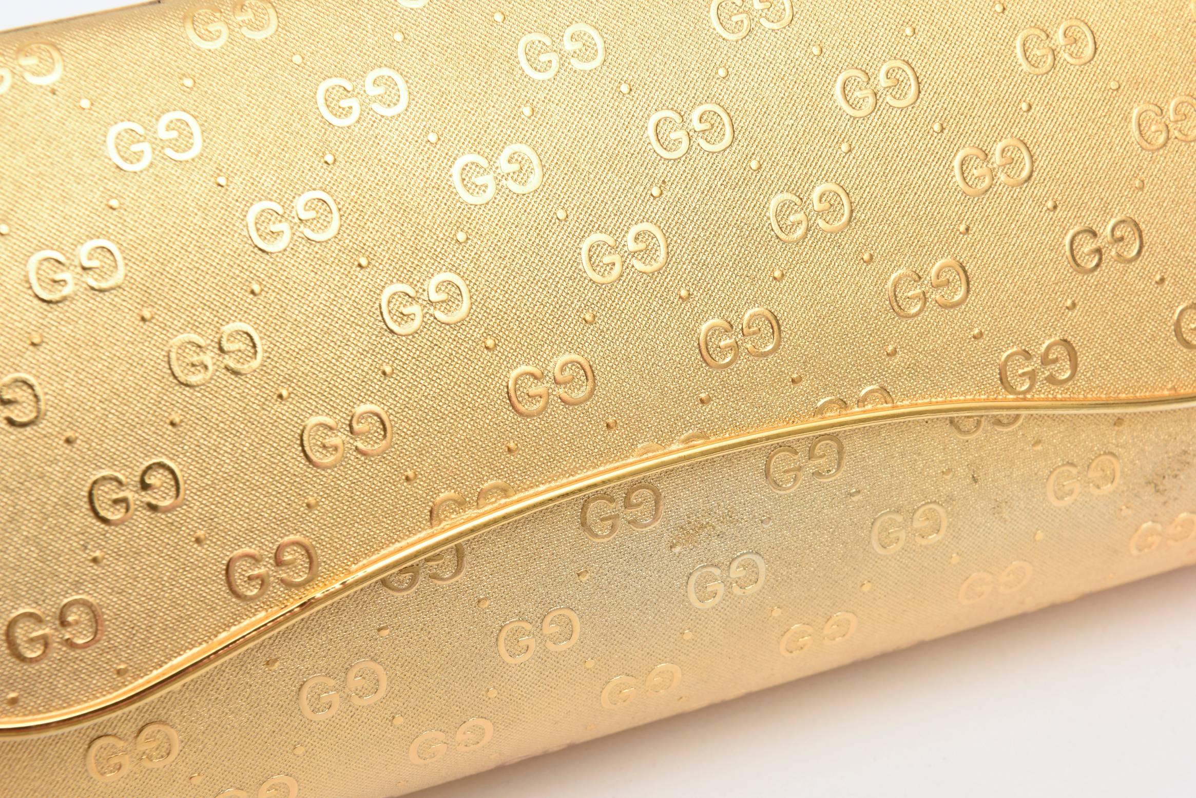 gucci gold evening bag