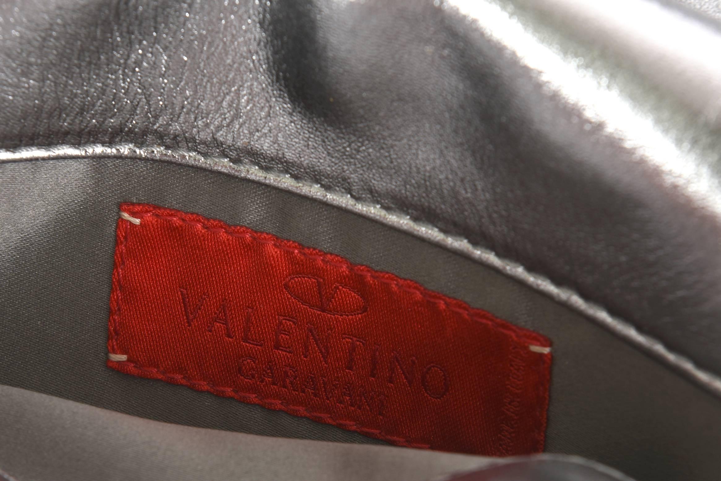 Women's Valentino Runway Leather, Fur, Swarovski Crystals Bag Shoulder Bag