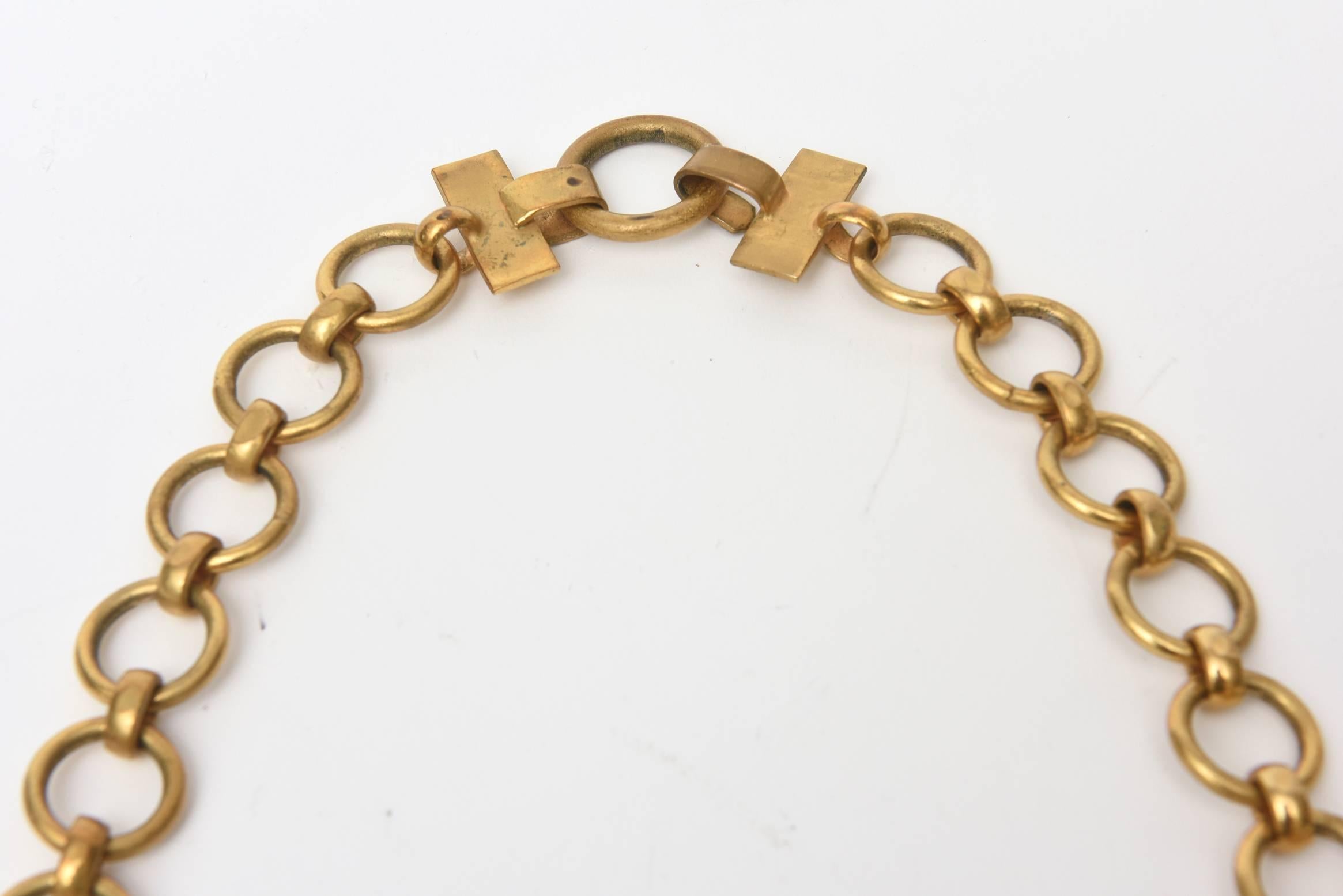 saint laurent cuban link necklace