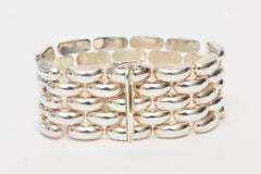 Bracelet à maillons en argent sterling d'Airoldi portant le cachet italien