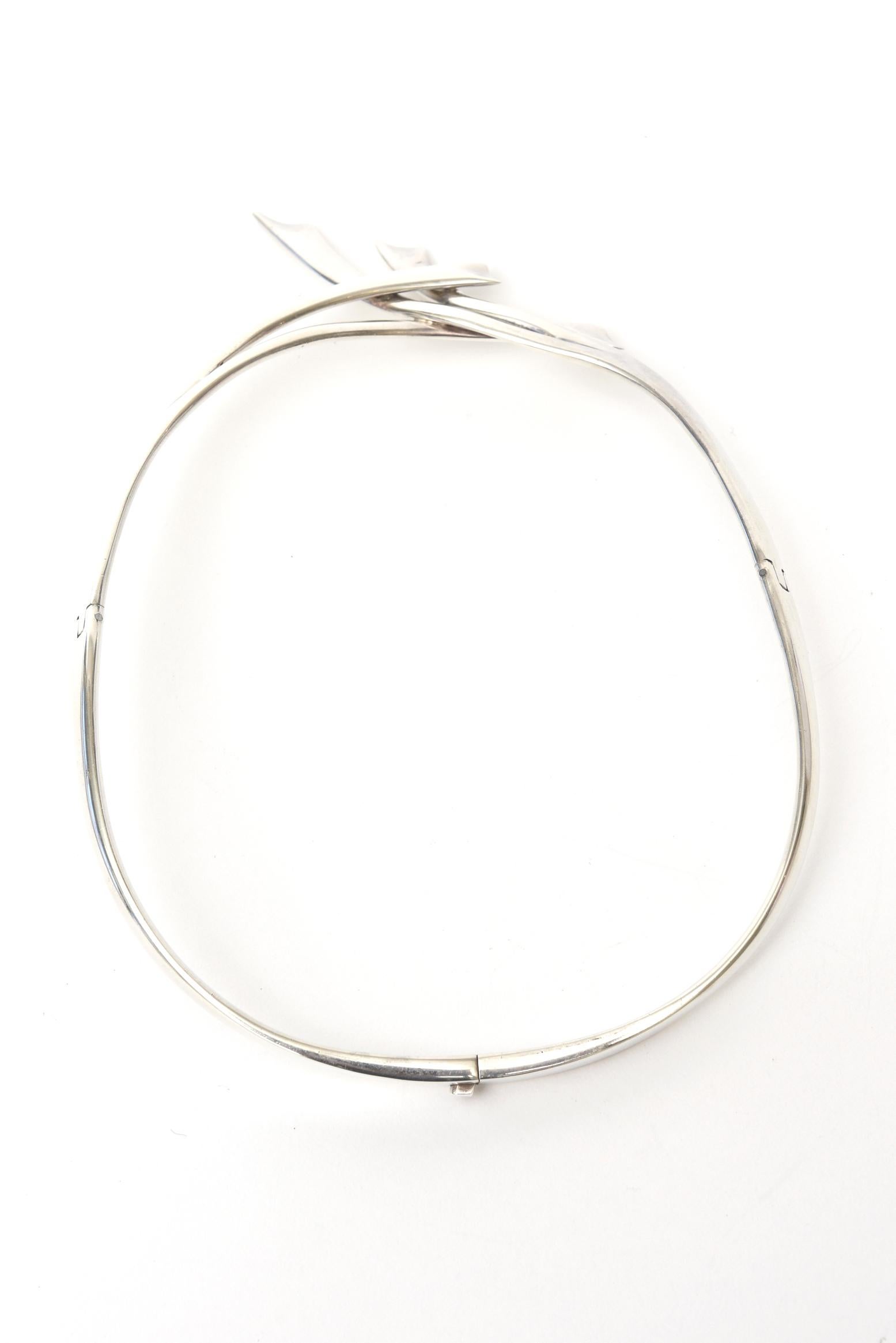 collar necklace silver