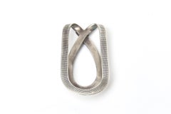 Hermes Guilloche Silver Money Clip Vintage Hallamrked