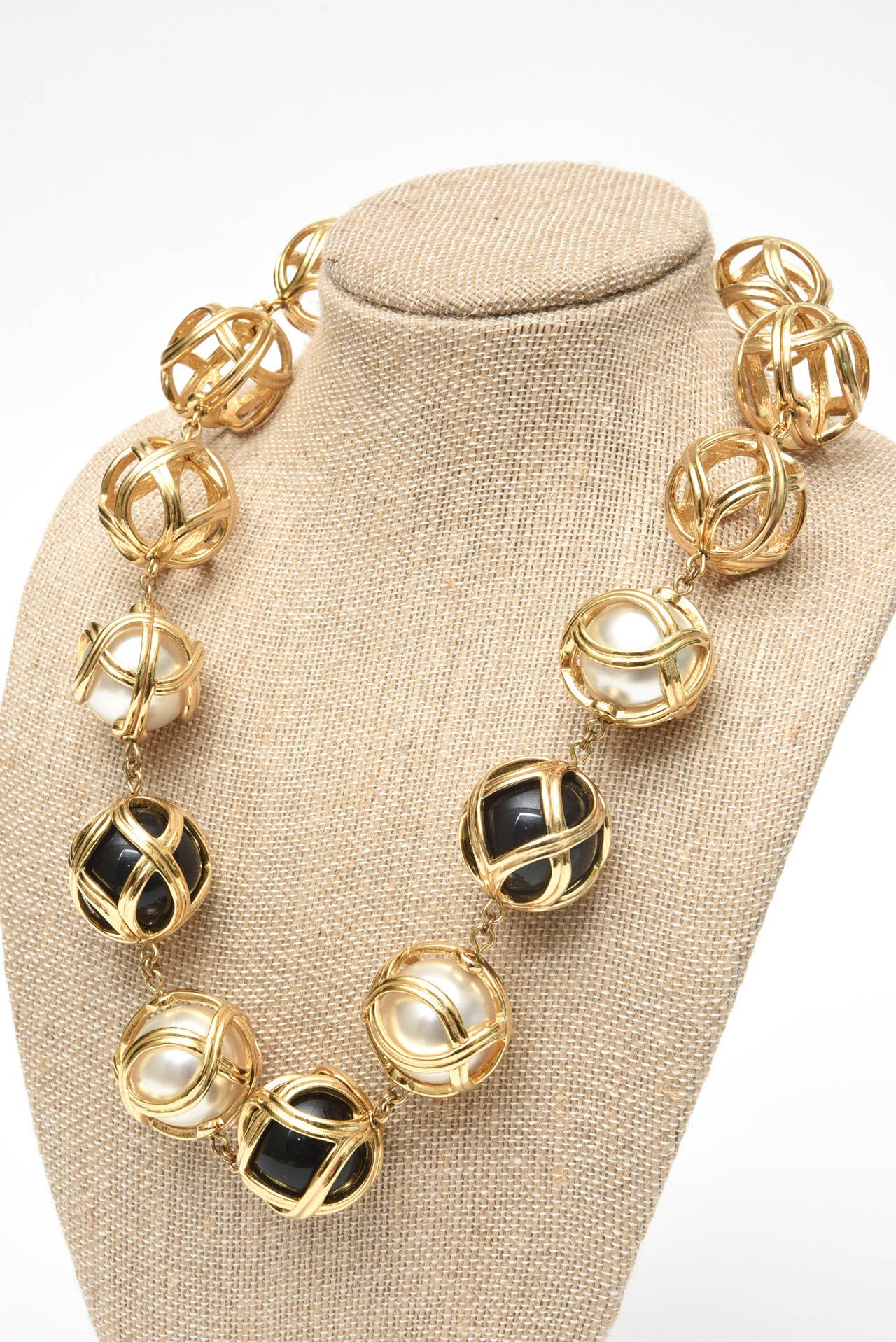 vintage dior necklace gold