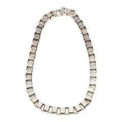 Sterling Silver Interlocking Cube Necklace 11