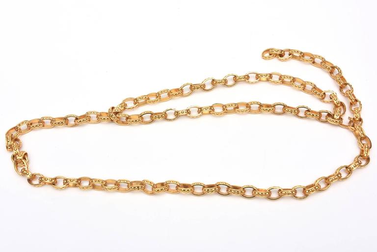 24k Gold Plated Waist/ Hip Belt at 1stDibs gold waist belt, 24k gold