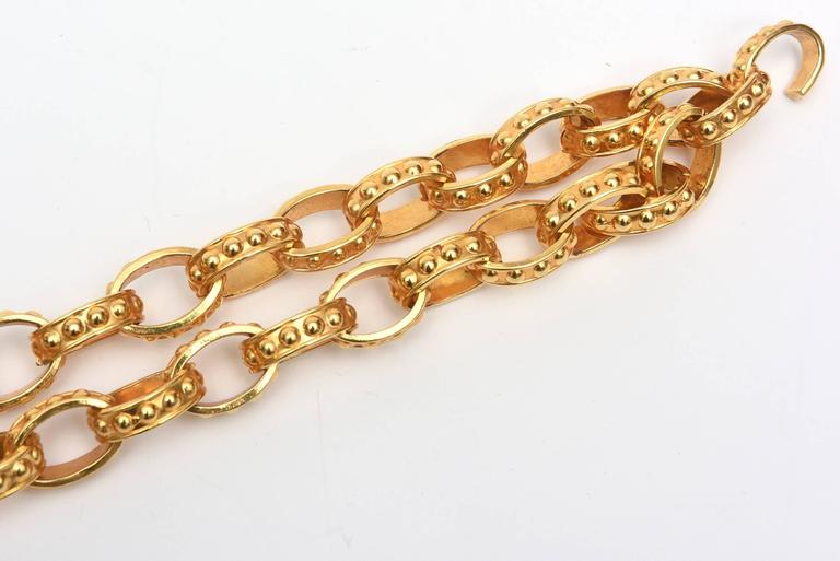 24k Gold Plated Waist/ Hip Belt at 1stDibs gold waist belt, 24k gold