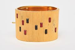Paloma Picasso Bracciale in vetro e oro a coste