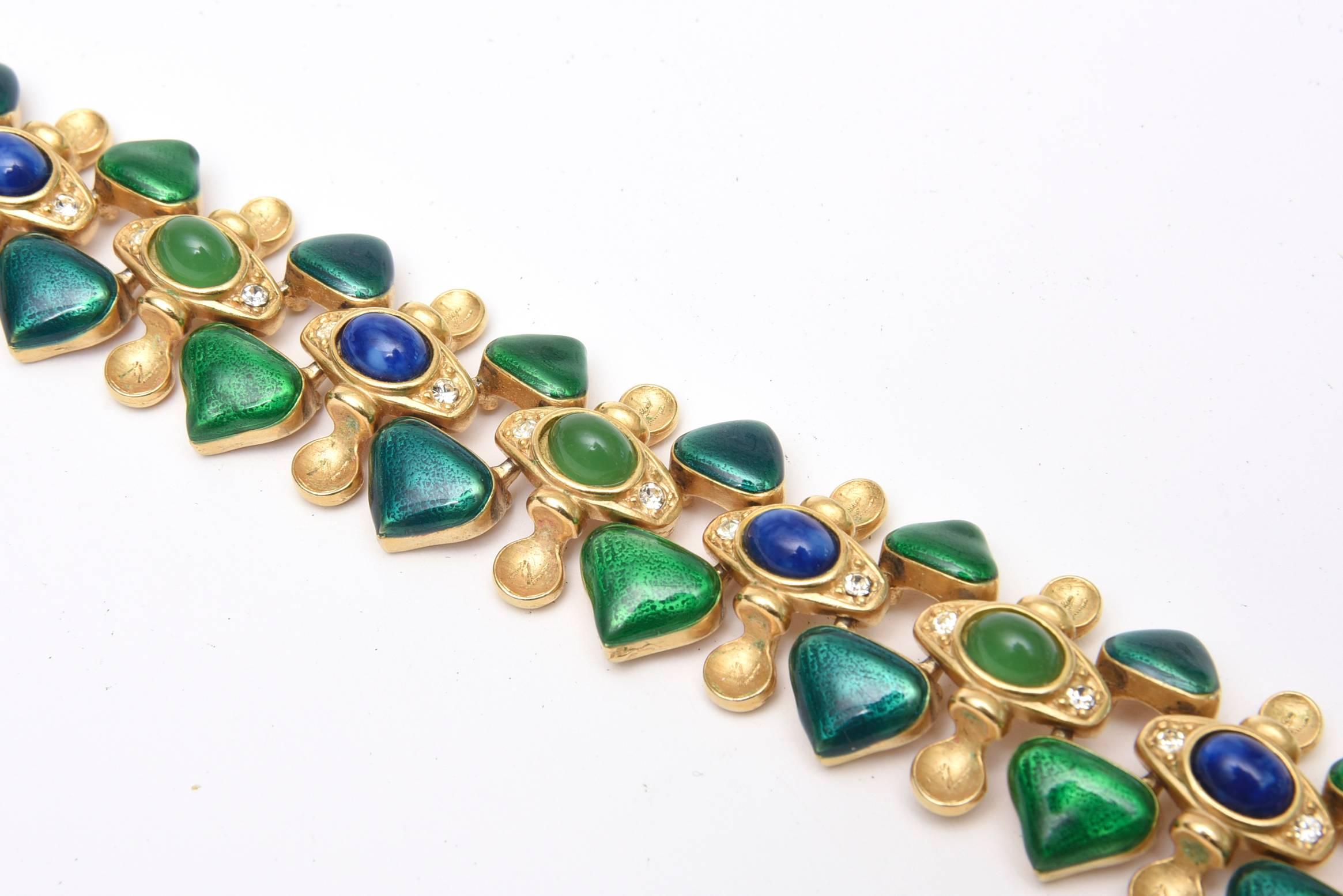 Stunning Napier Enameled Collared Necklace 1