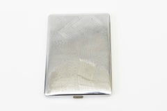 Vintage SilverTooled Art Deco Card Or Cigarette Case, 1930's