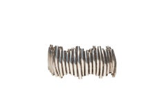 Vintage Modernist Sterling Silver Staggered Cuff Bracelet, 1960's