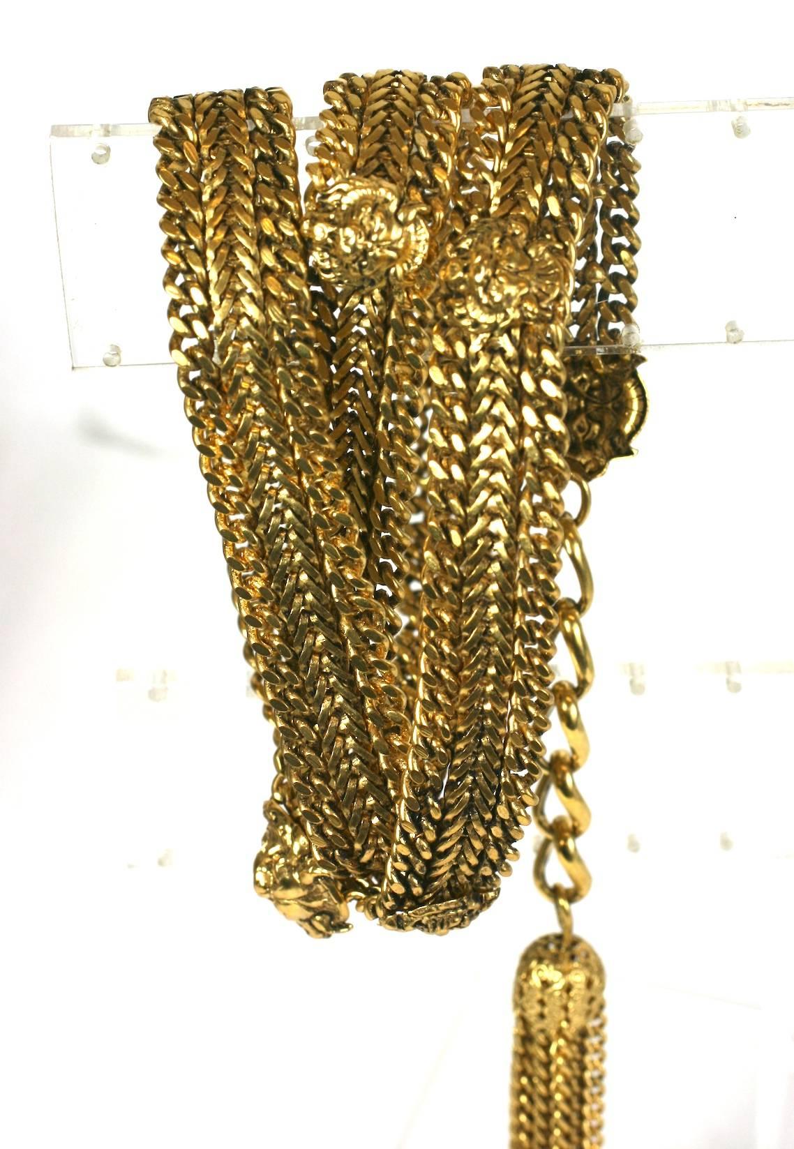  CoCo Chanel Haute Couture Lion Belt In Excellent Condition For Sale In Riverdale, NY