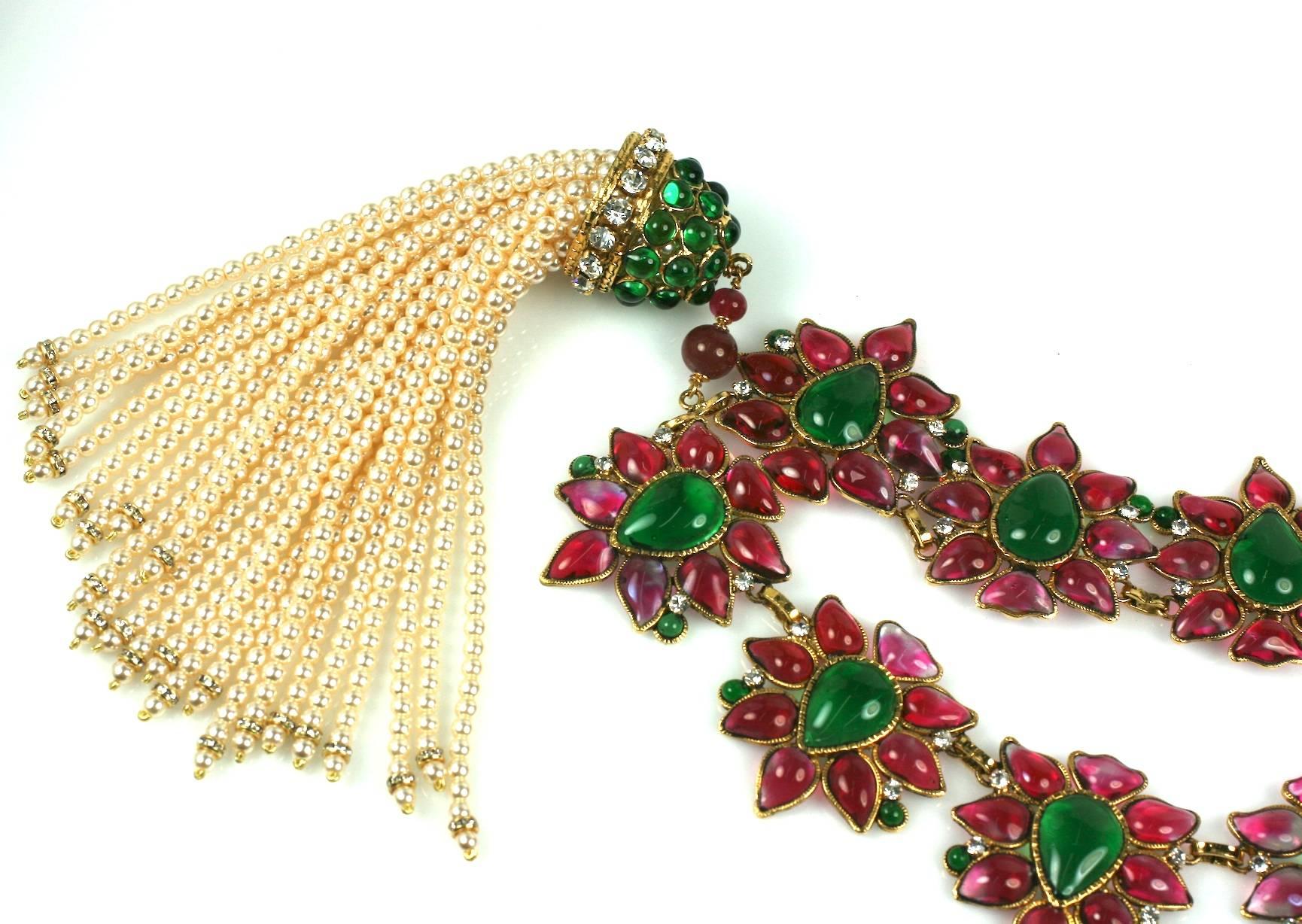 Massive und wichtige Halskette im Moghul-Stil von Maison Gripoix für Chanel im Angebot 5