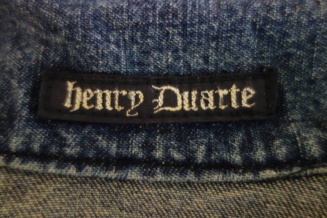 Women's Henry Duarte Denim Pant Suit For Sale
