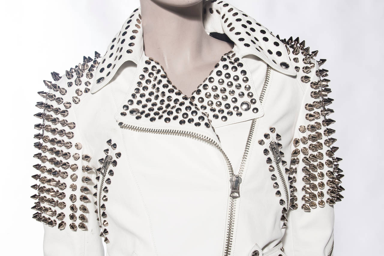 burberry spiked leather jacket