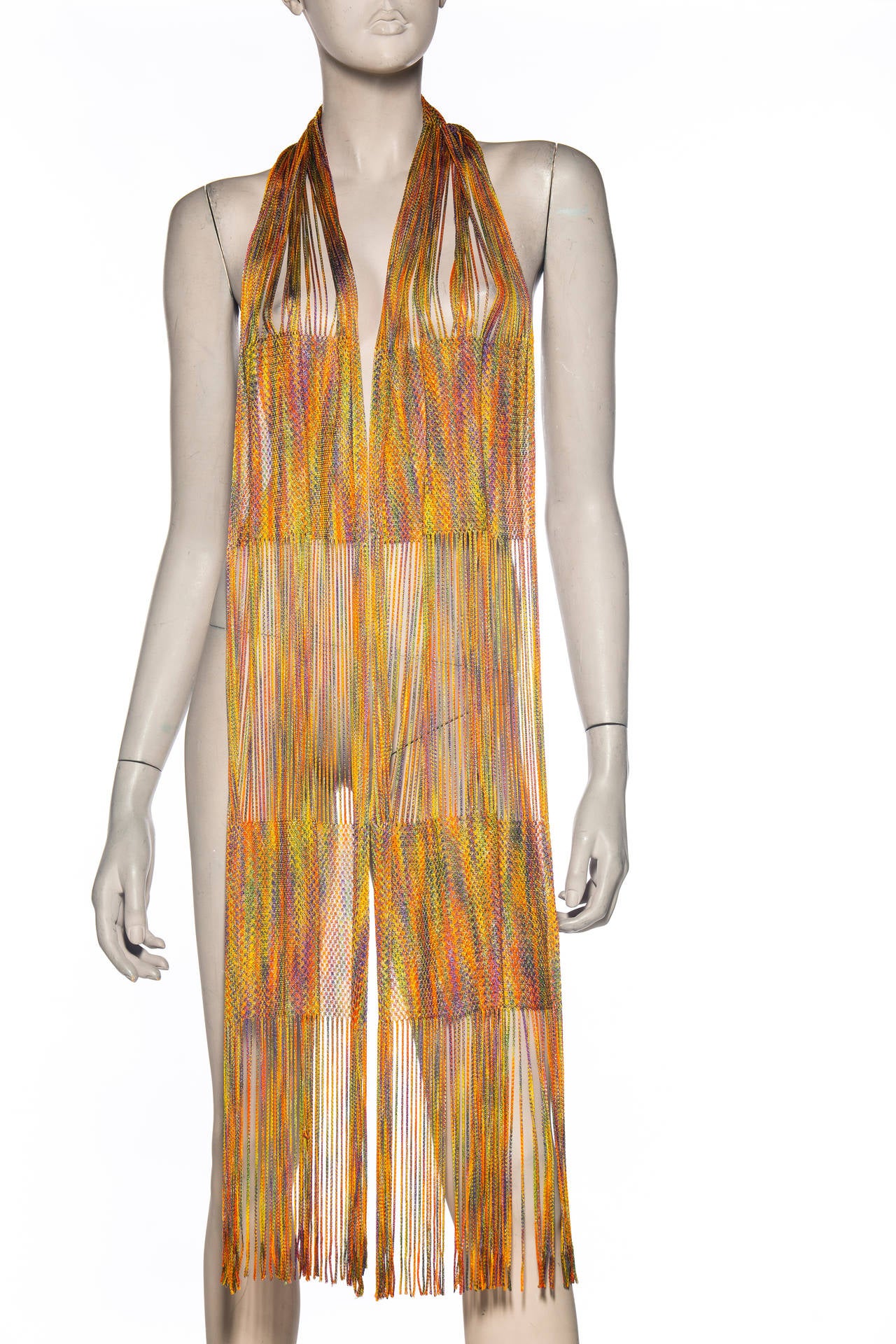 Missoni Rainbow Striped Knit Pant Suit Ensemble, Circa 1970's For Sale 2