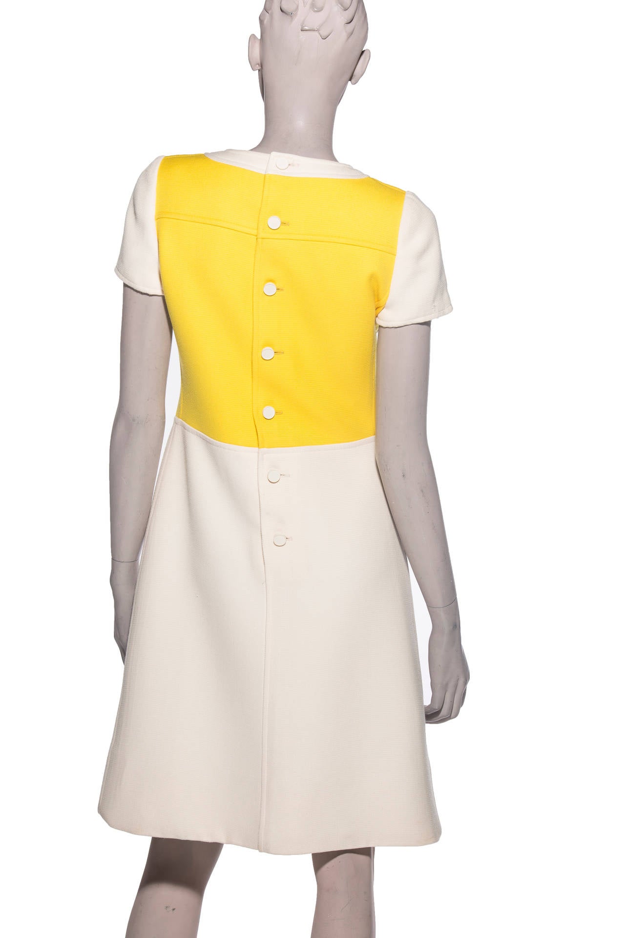 Andre Courreges A-Line Dress With Cap Sleeves, Circa 1960's For Sale at ...
