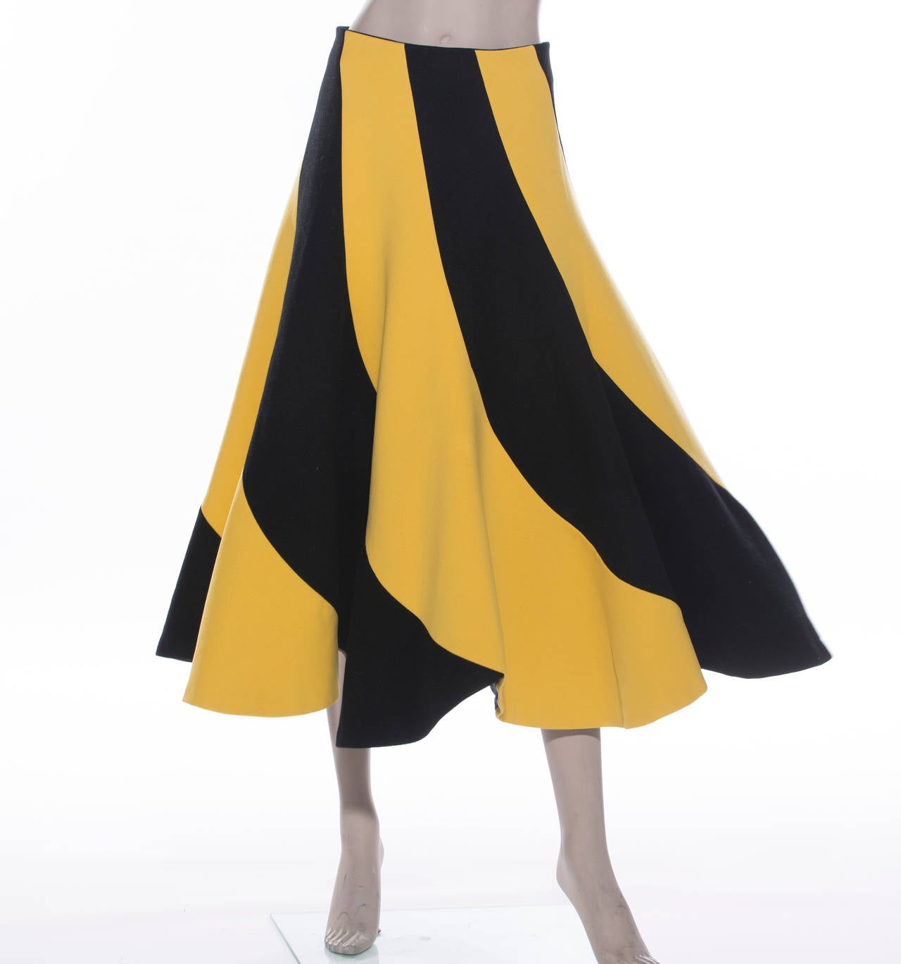 Women's Yohji Yamamoto Wool Nylon Circle Skirt, Circa: 1990's For Sale