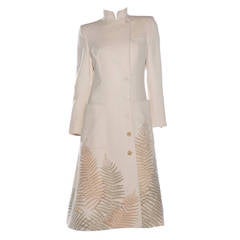 Alexander McQueen Cashmere Coat With Fern Embroidery, Autumn - Winter 2007 10