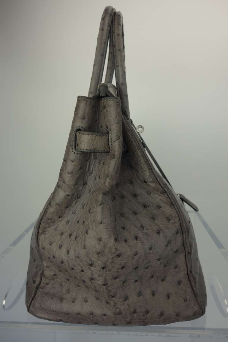 Women's Hermes 35 Cm Ostrich Handbag