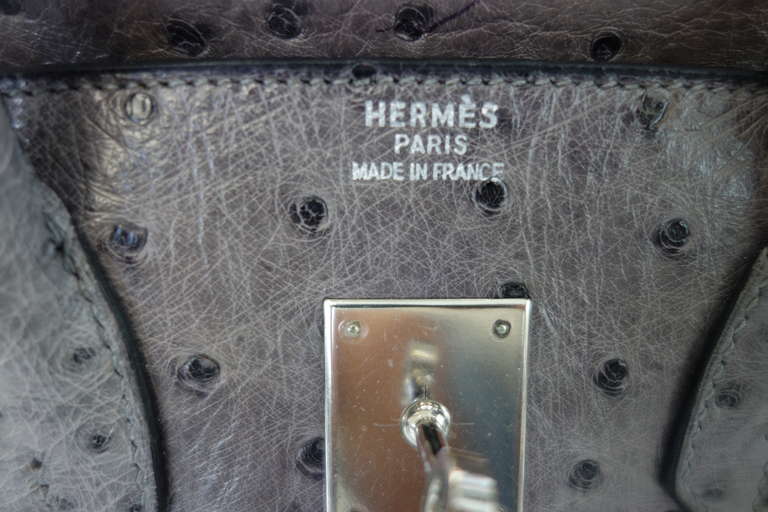 Hermes 35 Cm Ostrich Handbag 1