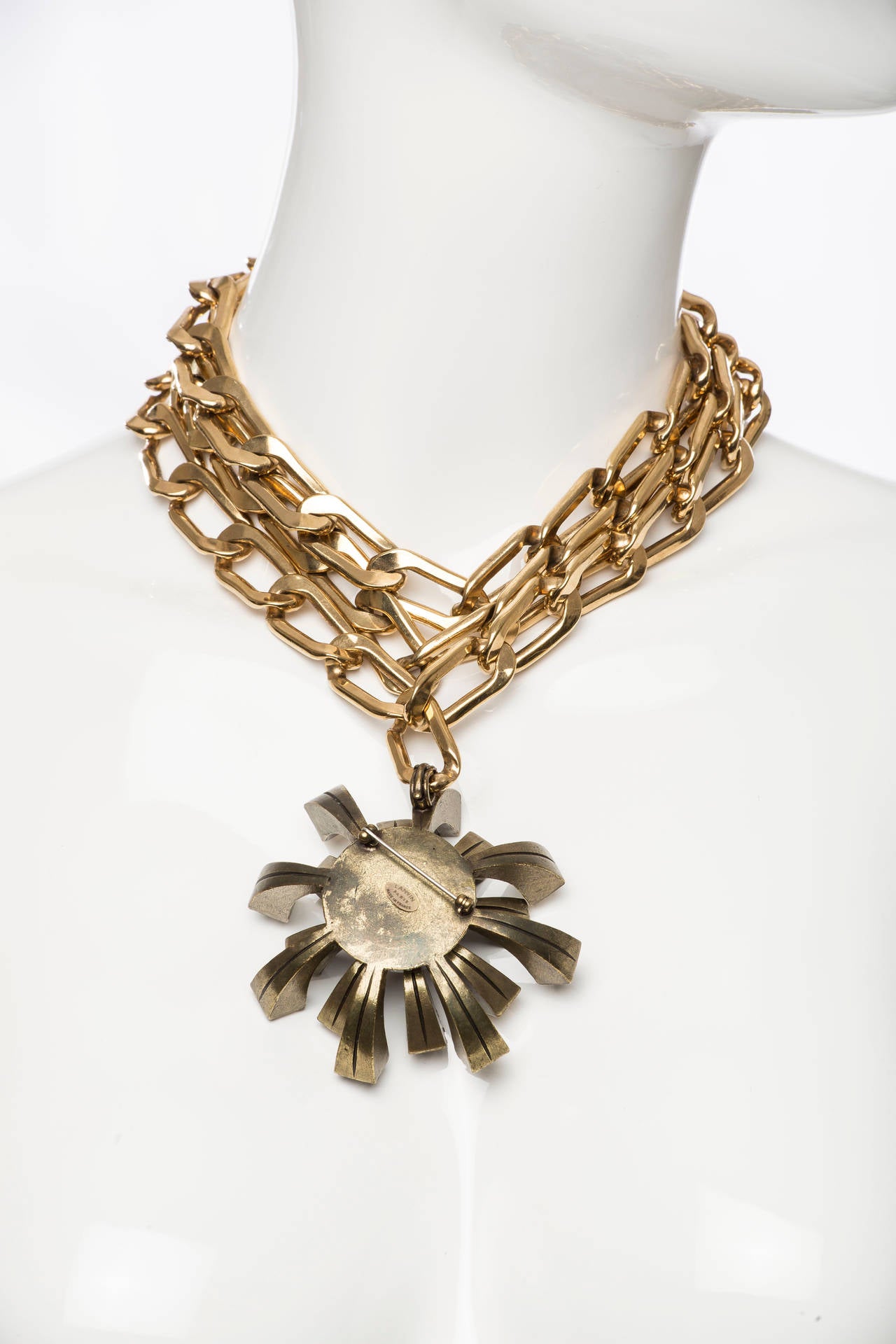 Lanvin By Alber Elbaz Chain Necklace With Removable Pendant,  Pre - Fall 2011 In Excellent Condition In Cincinnati, OH