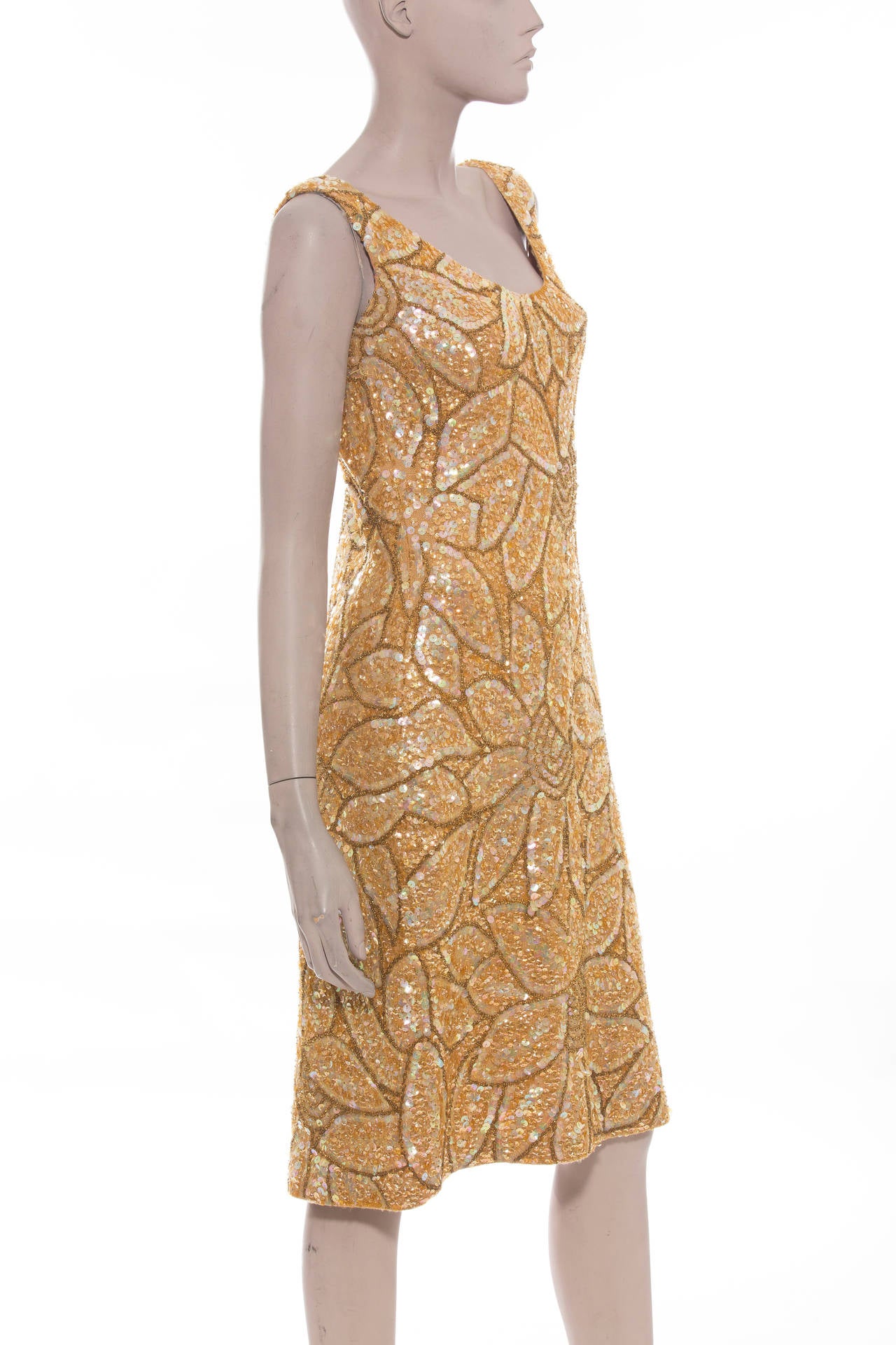 Women's Gene Shelly's Boutique International Knit Sequined Dress And Top, Circa 1960 For Sale