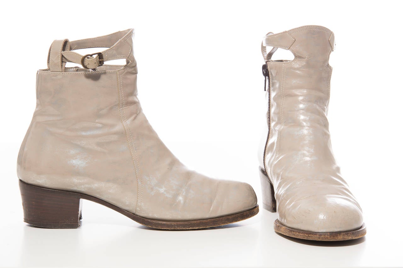 dries van noten silver boots