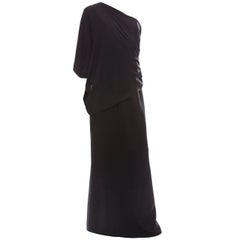 Chanel Black Silk One Shoulder Evening Dress, Cruise 2009 